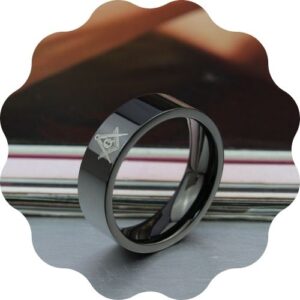 Unisex Titanium Ring with 'G' Symbol
