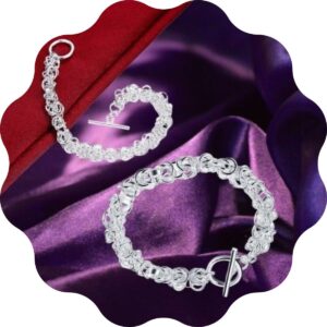 Bracelet chaîne argenté