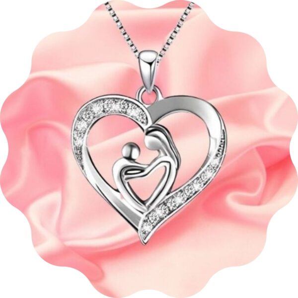 Collier Mère enfant dans un cœur