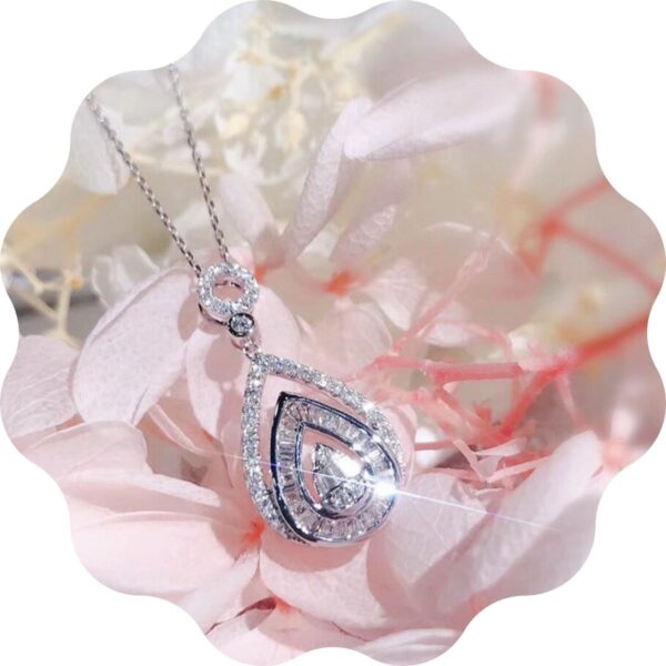 Collier Gouttes Zircons
