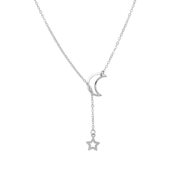 Collier Lune Etoile extrémités – Image 2