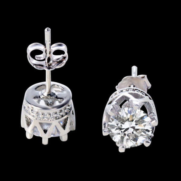 Boucles d'oreilles petit zircon – Image 3
