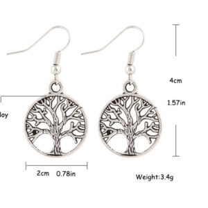 Boucles d'oreilles arbre de vie