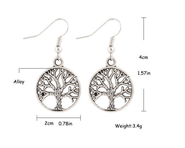 Boucles d'oreilles arbre de vie – Image 2