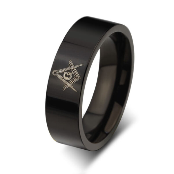 Bague Unisexe en Acier Titane - Vue de profil