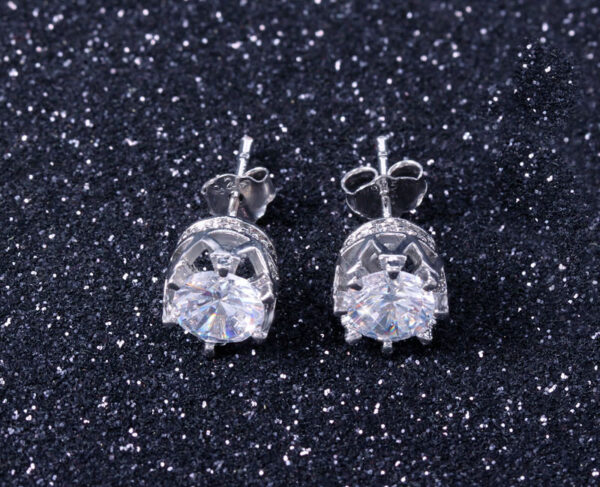 Boucles d'oreilles petit zircon – Image 4