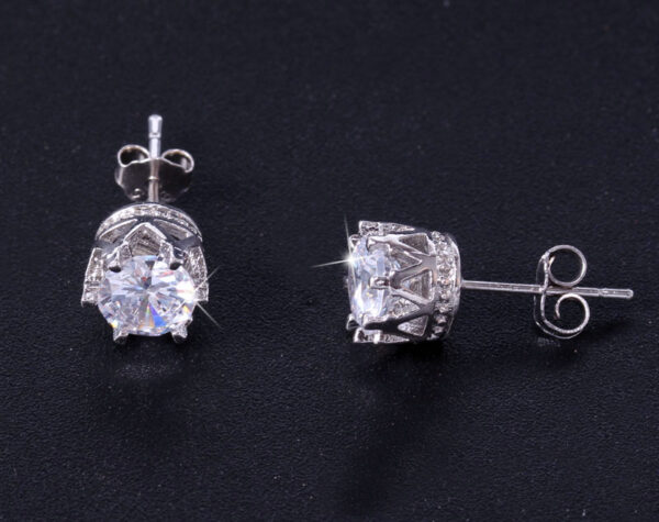 Boucles d'oreilles petit zircon – Image 6