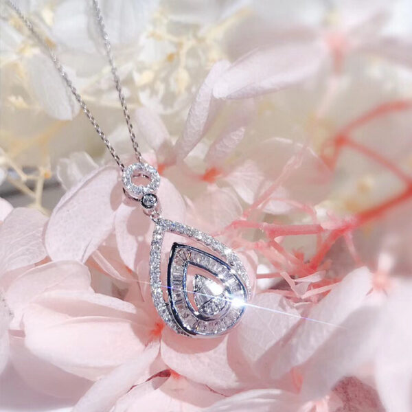 Collier Gouttes Zircons – Image 5