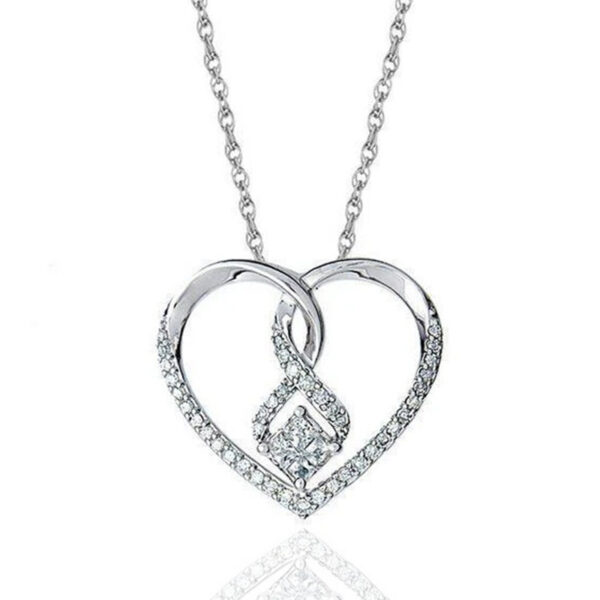 Collier infini inséré dans un cœur – Image 6
