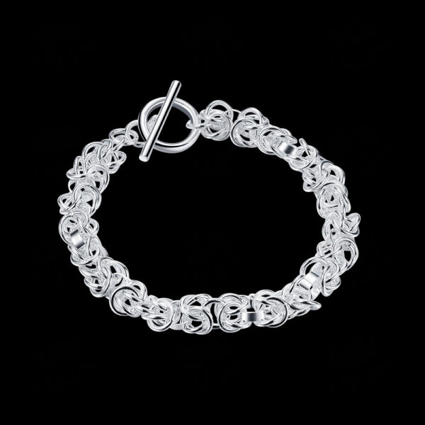 Bracelet chaîne argenté – Image 3