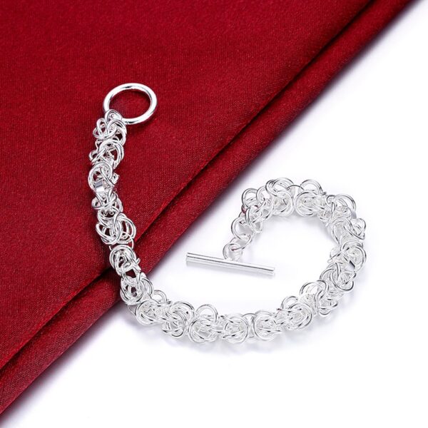 Bracelet chaîne argenté – Image 4