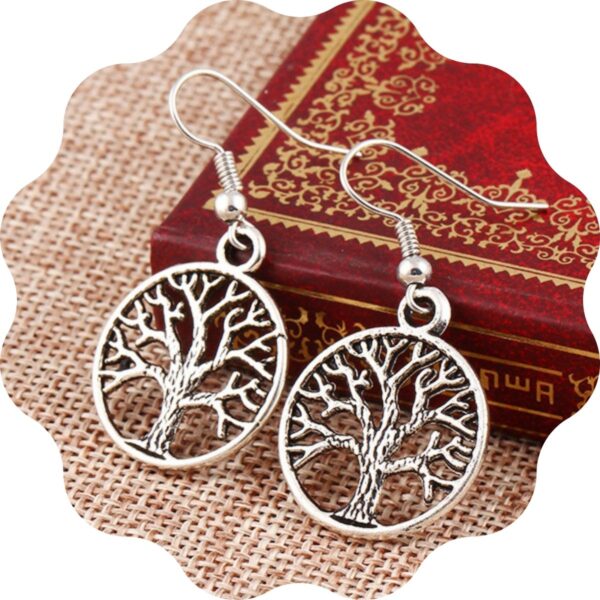 Boucles d'oreilles arbre de vie