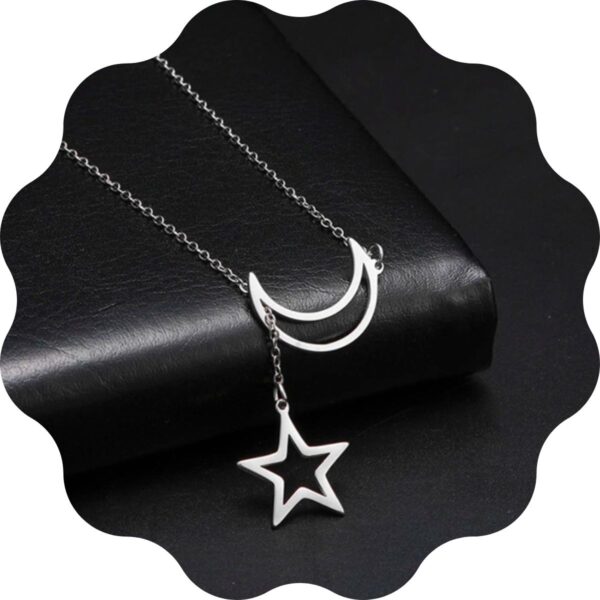 Collier Lune Etoile extrémités