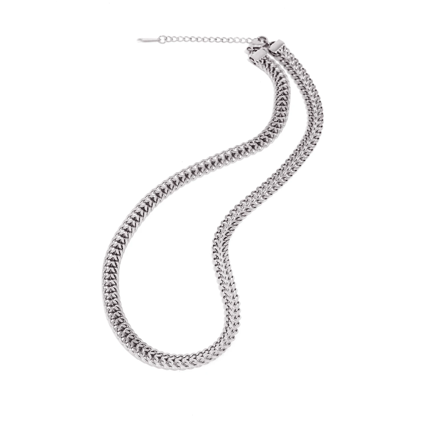 Collier chaîne épaisse femme Acier inoxydable plaqué or 18K vintage – Image 6