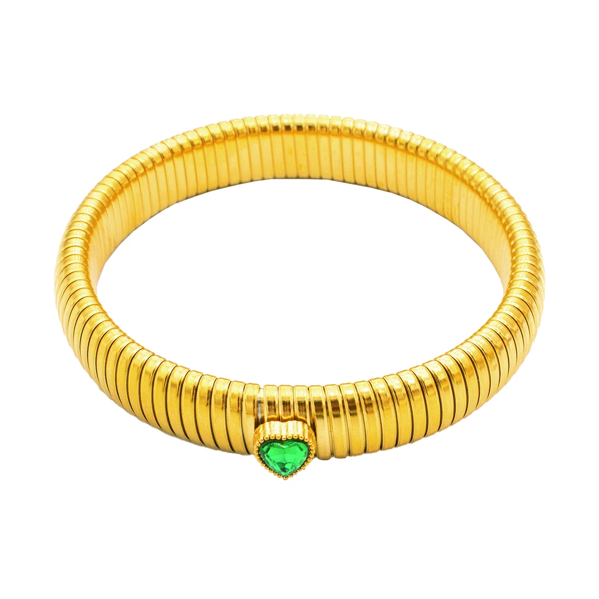 Bracelet Acier Inoxydable Plaqué Or 18K Rétro Unisexe – Image 19