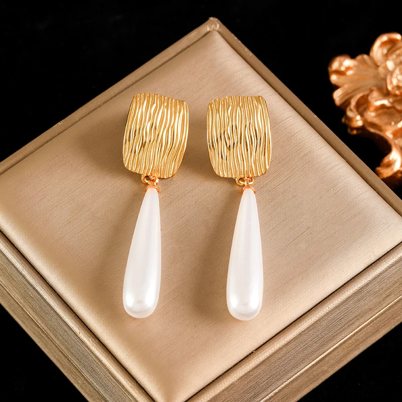 Boucles d'oreilles pendantes serpent en acier inoxydable femme – Image 9