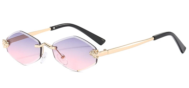 Lunettes de soleil polygonales femme – Design vintage marron – Image 9