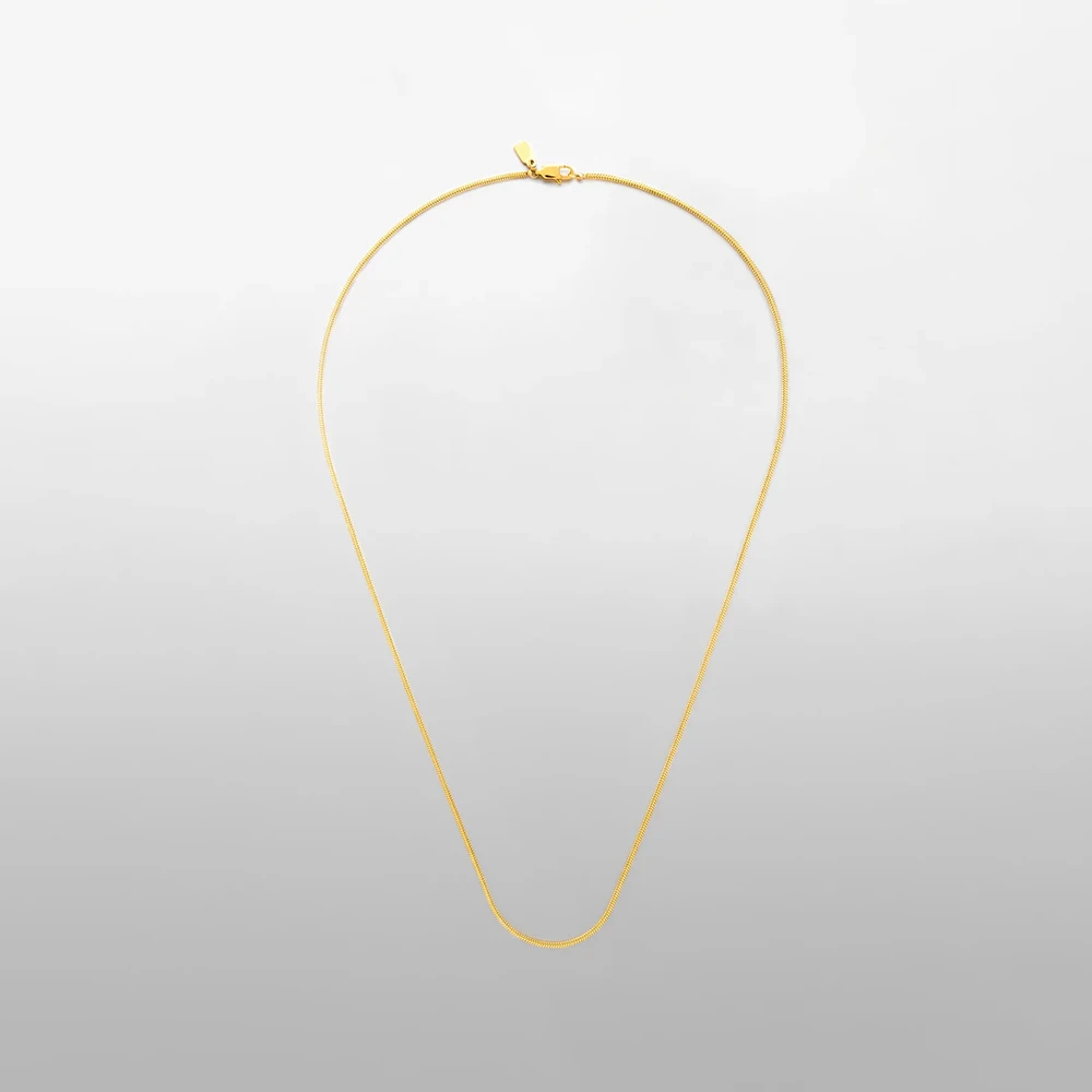 Collier Homme Acier Inoxydable Maille Carrée Simple – Image 7