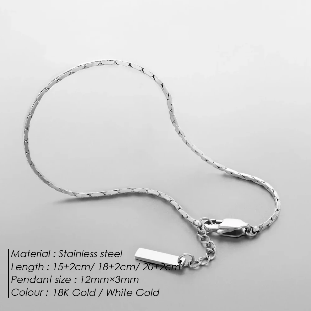 Bracelet homme acier inoxydable maille géométrique argenté – Image 3