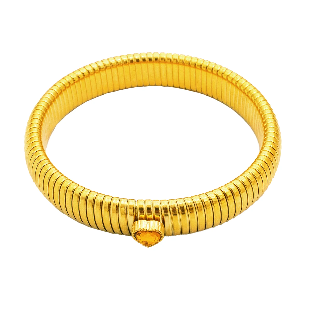 Bracelet Acier Inoxydable Plaqué Or 18K Rétro Unisexe – Image 20