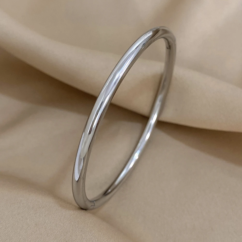 Bracelet fin femme Acier Inox Plaqué Or 18K Étanche – Image 5