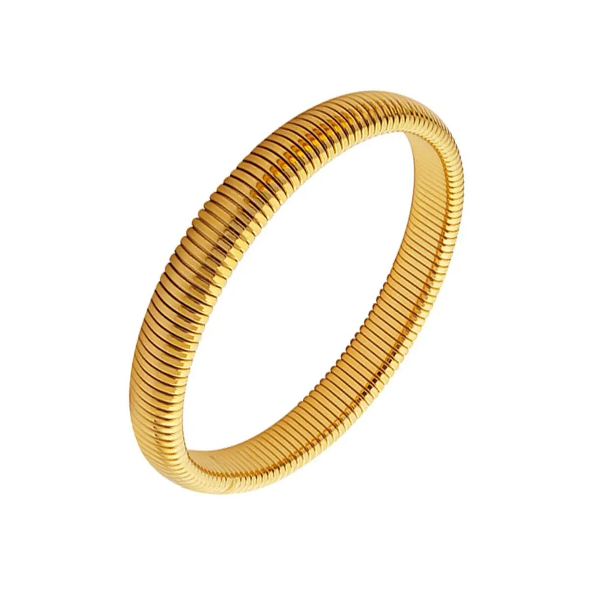 Bracelet Acier Inoxydable Plaqué Or 18K Rétro Unisexe – Image 21
