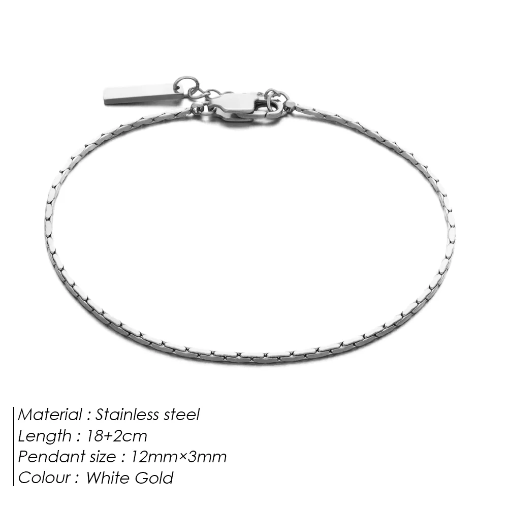 Bracelet homme acier inoxydable maille géométrique argenté – Image 8