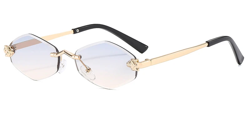 Lunettes de soleil polygonales femme – Design vintage marron