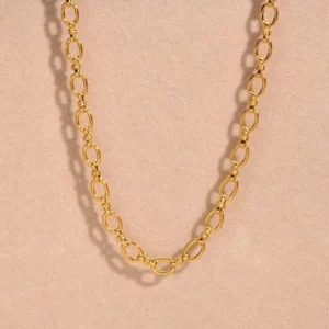 Stainless Steel Chain Necklace for Women - Elegant Retro Trend