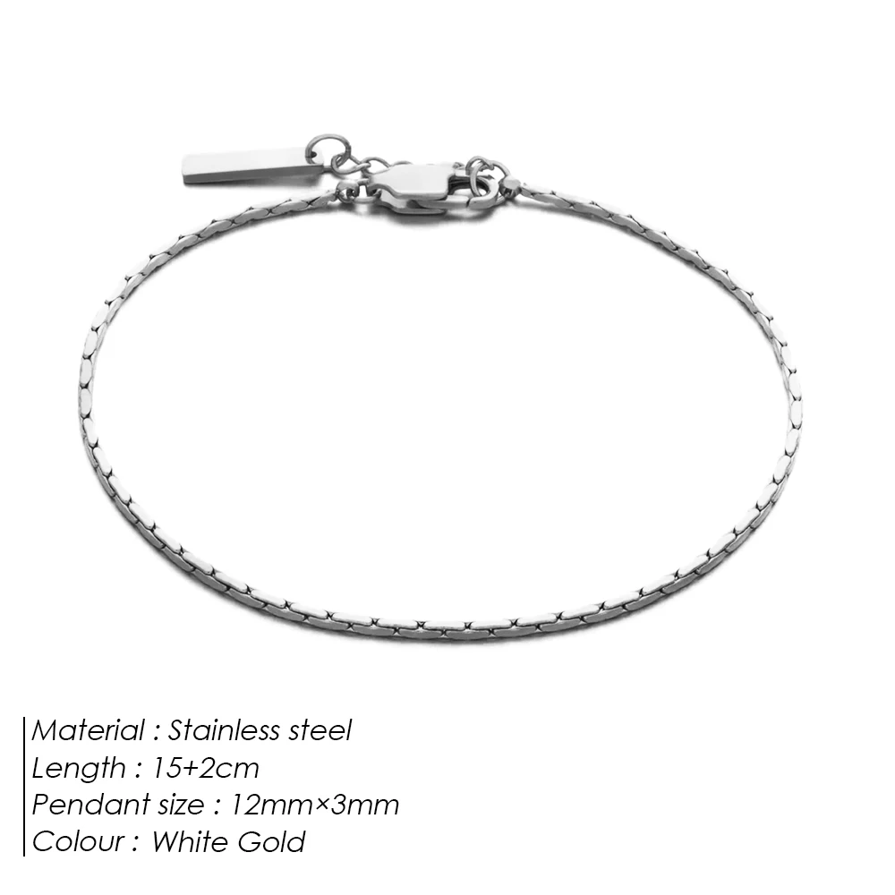Bracelet homme acier inoxydable maille géométrique argenté – Image 11